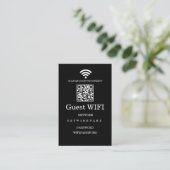 Wifi Morden Netzwerk QR-Code Visitenkarte (Stehend Vorderseite)