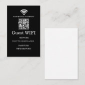 Wifi Morden Netzwerk QR-Code Visitenkarte (Vorne/Hinten)