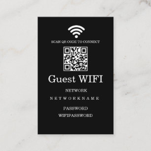 Wifi Morden Netzwerk QR-Code Visitenkarte