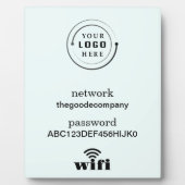 Wifi Network and Password Business Retail Fotoplatte (Vorderseite)