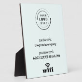 Wifi Network and Password Business Retail Fotoplatte (Seite)