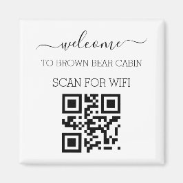 Wifi Network and Password Business Retail plaque Magnet