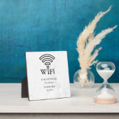 Wifi Network and Password White Plaque Fotoplatte (InSitu)