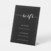 WiFi Network Password Business Café Sockelschild (Vorderseite)