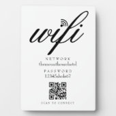 Wifi Network Password QR Code Sign Fotoplatte (Vorderseite)