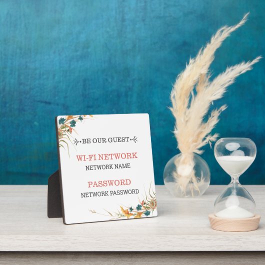 WiFi Network Plaque Fotoplatte (InSitu)