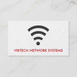 WiFi-Netzwerk-Computer-Visitenkarten Visitenkarte