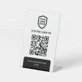 WiFi-Netzwerk | Einloggen des QR-Codes Sockelschild (Vorderseite)