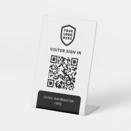 WiFi-Netzwerk | Einloggen des QR-Codes Sockelschild