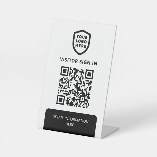 WiFi-Netzwerk | Einloggen des QR-Codes Sockelschild (Vorderseite)