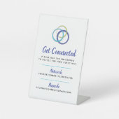 WiFi-Netzwerk-Passwort Gast-Info benutzerdefiniert Sockelschild (Vorderseite)