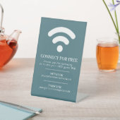 WiFi-Netzwerk-Passwort Gastinfo benutzerdefinierte Sockelschild (In SItu)