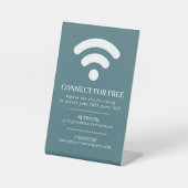 WiFi-Netzwerk-Passwort Gastinfo benutzerdefinierte Sockelschild (Vorderseite)