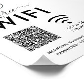 WIFI-Netzwerk-Passwort-QR-Code Poster (Ecke)