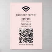 WiFi-Netzwerk QR-Code Internet-Scan zu verbinden r Poster (Vorne)