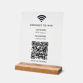 WiFi-Netzwerk | QR Code Internet Scan zum Verbinde Acrylschild (Winkel)
