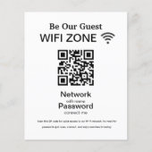 WiFi-Netzwerk | QR Code Internet Scan zum Verbinde Flyer (Vorne)