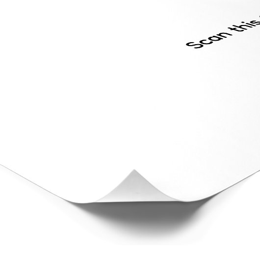 WiFi-Netzwerk | QR Code Internet Scan zum Verbinde Poster (Ecke)