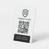 WiFi-Netzwerk | QR Code Internet Scan zum Verbinde Sockelschild (Vorderseite)