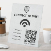 WiFi-Netzwerk | QR Code Internet Scan zum Verbinde Sockelschild (In Situ)