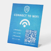 WiFi-Netzwerk | QR Code Internet Scan zum Verbinde Sockelschild (Vorderseite)