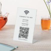 WiFi-Netzwerk | QR Code Internet Scan zum Verbinde Sockelschild (In SItu)