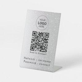 WiFi-Netzwerk | QR-Code prüfen, um eine Verbindung Sockelschild