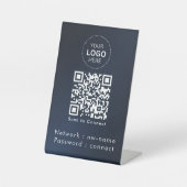 WiFi-Netzwerk | QR-Code prüfen, um eine Verbindung Sockelschild (Vorderseite)