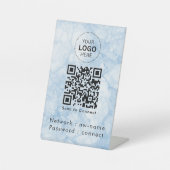 WiFi-Netzwerk | QR-Code prüfen, um eine Verbindung Sockelschild (Vorderseite)