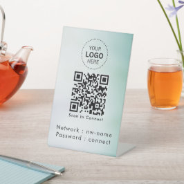 WiFi-Netzwerk | QR-Code prüfen, um eine Verbindung Sockelschild