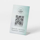 WiFi-Netzwerk | QR-Code prüfen, um eine Verbindung Sockelschild (Vorderseite)