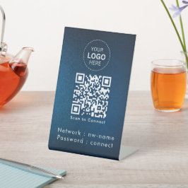 WiFi-Netzwerk | QR-Code prüfen, um eine Verbindung Sockelschild
