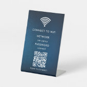 WiFi-Netzwerk | QR-Code prüfen, um eine Verbindung Sockelschild (Vorderseite)