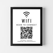 WiFi-Netzwerk-Scan zur Verbindung von QR-Code Poster