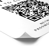 WiFi-Netzwerk-Scan zur Verbindung von QR-Code Poster (Ecke)