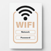 WiFi-Netzwerk- und Kennwortanzeigeständer Fotoplatte (Vorderseite)