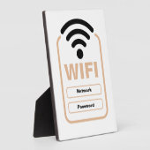 WiFi-Netzwerk- und Kennwortanzeigeständer Fotoplatte (Seite)