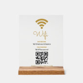 WiFi-Netzwerk- und Kennwortgeschäft Acrylschild (Vorderseite)