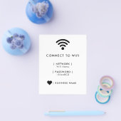 WiFi-Netzwerk- und Kennwortgeschäft Flyer (Einzeln)