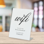 WiFi-Netzwerk- und Kennwortgeschäft Sockelschild