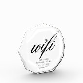 WiFi-Netzwerk- und Kennwortsignatur Fotoblock (Links)