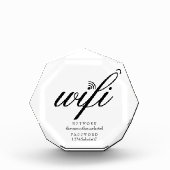 WiFi-Netzwerk- und Kennwortsignatur Fotoblock (Vorderseite)