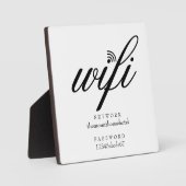 WiFi-Netzwerk- und Kennwortsignatur Fotoplatte (Vorderseite)