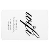 WiFi-Netzwerk- und Kennwortsignatur Magnet (Horizontal)