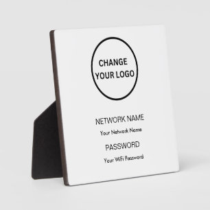 WiFi-Netzwerk und Kennwortsignatur mit eigener Mar Fotoplatte