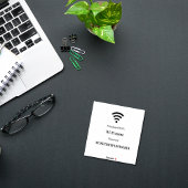 WiFi-Netzwerkkennwort des Gastkunden Aufkleber