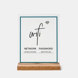WiFi-Netzwerkkennwort: Freestyle-Akryllisches Zeic Acrylschild