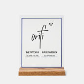 WiFi-Netzwerkkennwort: Freestyle-Akryllisches Zeic Acrylschild (Vorderseite)