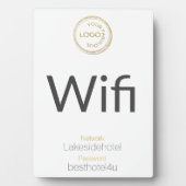 WiFi-Netzwerkkennwort für Unternehmen Fotoplatte (Vorderseite)