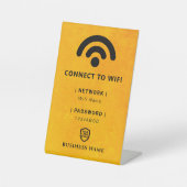 WiFi-Netzwerkkennwort Sockelschild (Vorderseite)